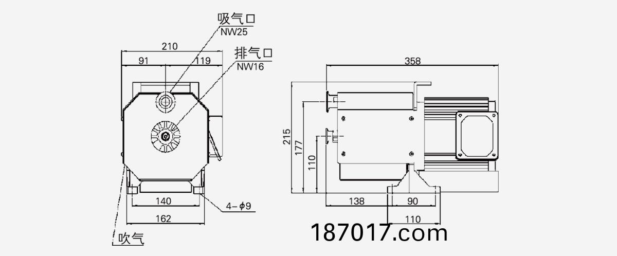 DVSL-100C無(wu)油(you)渦(wo)鏇真(zhen)空泵優勢(shi)