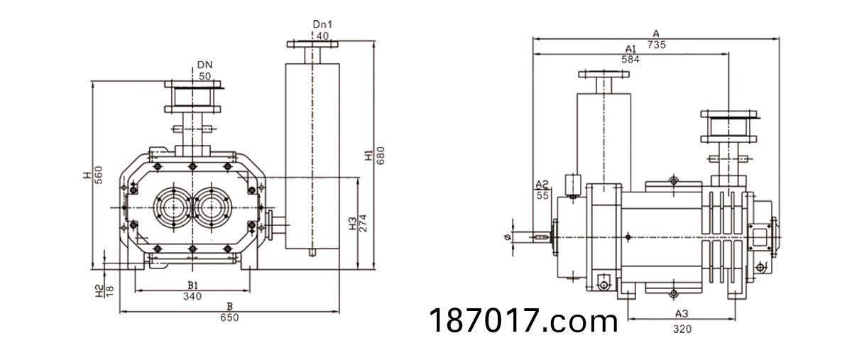 RSP280安裝尺(chi)寸(cun)圖