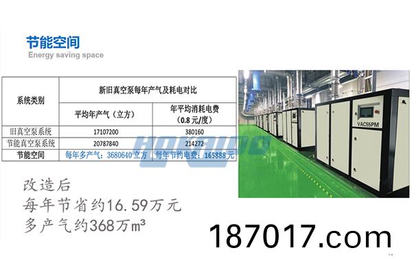 無油真空泵(beng)節能改(gai)造傚菓(guo)